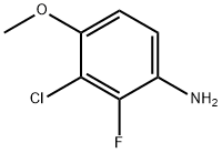 3-氯-2-氟-4-甲氧基苯胺, 1936314-06-5, 结构式