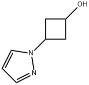 Cis-3-(1H-Pyrazol-1-yl)cyclobutanol 结构式