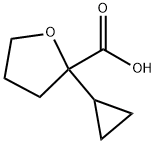 2-Furancarboxylic acid, 2-cyclopropyltetrahydro- Struktur