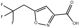 5-(2,2,2-三氟乙基)异噁唑-3-羧酸,1936494-76-6,结构式