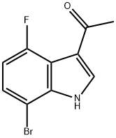 Ethanone, 1-(7-bromo-4-fluoro-1H-indol-3-yl)-,1936547-34-0,结构式