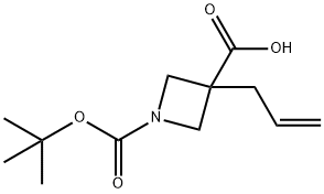 3-allyl-1-(tert-butoxycarbonyl)azetidine-3-carboxylic acid Structure