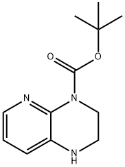 Pyrido[2,3-b]pyrazine-4(1H)-carboxylic acid, 2,3-dihydro-, 1,1-dimethylethyl ester Struktur