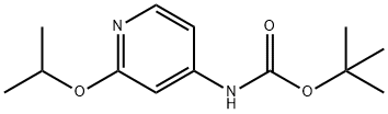 tert-butyl N-[2-(propan-2-yloxy)pyridin-4-yl]carbamate Struktur