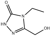 4-Ethyl-5-(hydroxymethyl)-2,4-dihydro-3H-1,2,4-triazol-3-one Struktur