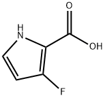3-氟吡咯-2-羧酸 结构式
