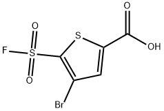 4-溴-5-(氟磺酰基)噻吩-2-羧酸, 1936650-56-4, 结构式