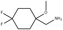 (4,4-difluoro-1-methoxycyclohexyl)methanamine Struktur