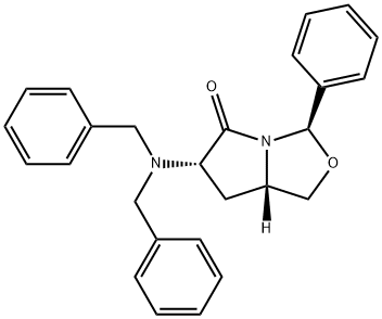 (3R,6S,7aS)-6-(dibenzylamino)-3-phenyltetrahydropyrrolo[1,2-c]oxazol-5(3H)-one(WX116163) Struktur