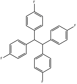 Benzene, 1,1',1'',1'''-(1,2-ethanediylidene)tetrakis[4-fluoro- Structure