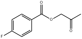 Benzoic acid, 4-fluoro-, 2-oxopropyl ester Structure