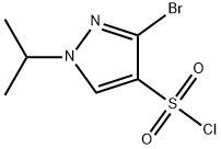 3-bromo-1-isopropyl-1H-pyrazole-4-sulfonyl chloride,1946812-54-9,结构式