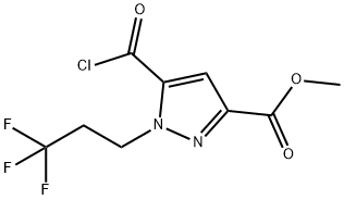 methyl 5-(chlorocarbonyl)-1-(3,3,3-trifluoropropyl)-1H-pyrazole-3-carboxylate,1946812-87-8,结构式