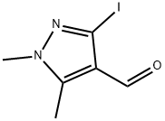 3-iodo-1,5-dimethyl-1H-pyrazole-4-carbaldehyde Structure