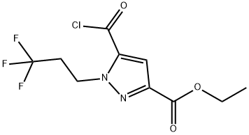 ethyl 5-(chlorocarbonyl)-1-(3,3,3-trifluoropropyl)-1H-pyrazole-3-carboxylate,1946814-15-8,结构式