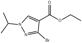 3-溴-1-异丙基-1H-吡唑-4-羧酸乙酯 结构式