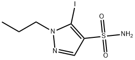 5-iodo-1-propyl-1H-pyrazole-4-sulfonamide 结构式