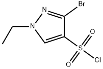 3-bromo-1-ethyl-1H-pyrazole-4-sulfonyl chloride Structure