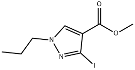 methyl 3-iodo-1-propyl-1H-pyrazole-4-carboxylate,1946823-00-2,结构式