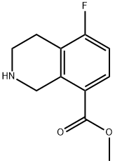 5-氟-1,2,3,4-四氢异喹啉-8-羧酸甲酯 结构式