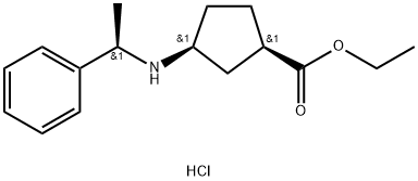 1951425-19-6 (1R,3S)-Ethyl 3-((r)-1-phenylethylamino)cyclopentanecarboxylate hcl