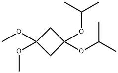 Cyclobutane, 1,1-dimethoxy-3,3-bis(1-methylethoxy)- Structure