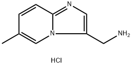 (6-甲基咪唑[1,2-A]吡啶-3-基)甲胺盐酸盐,1951442-12-8,结构式