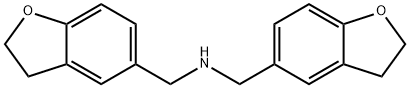 5-Benzofuranmethanamine, N-[(2,3-dihydro-5-benzofuranyl)methyl]-2,3-dihydro- Structure