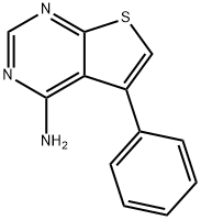 5-フェニルチエノ[2,3-d]ピリミジン-4-アミン 化学構造式