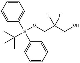 3-((tert-butyldiphenylsilyl)oxy)-2,2-difluoropropan-1-ol, 1953133-33-9, 结构式