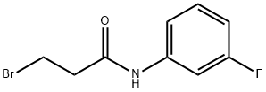 3-bromo-N-(3-fluorophenyl)propanamide,195390-25-1,结构式