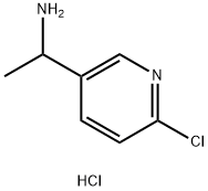 1-(6-氯吡啶-3-基)乙-1-胺盐酸盐, 1955499-39-4, 结构式