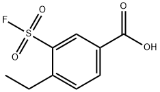 Benzoic acid, 4-ethyl-3-(fluorosulfonyl)- Structure