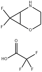 7,7-difluoro-2-oxa-5-azabicyclo[4.1.0]heptane, trifluoroacetic acid Structure