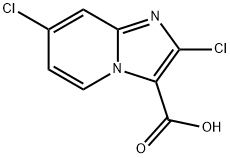 2,7-二氯咪唑并[1,2-A]吡啶-3-羧酸 结构式