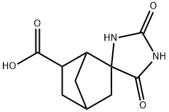 Spiro[bicyclo[2.2.1]heptane-2,4'-imidazolidine]-6-carboxylic acid, 2',5'-dioxo- Struktur