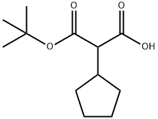 3-(叔丁氧基)-2-环戊基-3-氧代丙酸,1955560-75-4,结构式