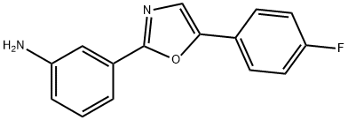 3-[5-(4-氟苯基)-2-噁唑基]苯胺 结构式