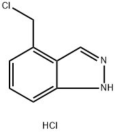4-(Chloromethyl)-1H-indazole hydrochloride 化学構造式