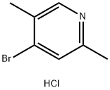 4-Bromo-2,5-dimethylpyridine hydrochloride Struktur