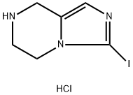 3-Iodo-5,6,7,8-tetrahydroimidazo[1,5-a]pyrazine hydrochloride Struktur