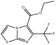 Imidazo[2,1-b]thiazole-5-carboxylic acid, 6-(trifluoromethyl)-, ethyl ester 结构式