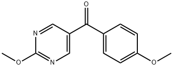 Methanone, (4-methoxyphenyl)(2-methoxy-5-pyrimidinyl)- 结构式