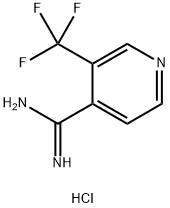 3-(Trifluoromethyl)isonicotinimidamide hydrochloride Structure