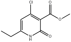 3-Pyridinecarboxylic acid, 4-chloro-6-ethyl-1,2-dihydro-2-oxo-, methyl ester Structure