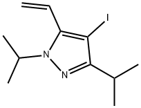 1H-Pyrazole, 5-ethenyl-4-iodo-1,3-bis(1-methylethyl)- 结构式