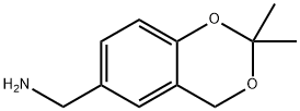 4H-1,3-Benzodioxin-6-methanamine, 2,2-dimethyl- Struktur