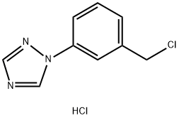 1-(3-(Chloromethyl)phenyl)-1H-1,2,4-triazole hydrochloride,1956340-56-9,结构式