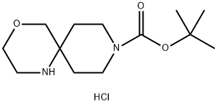 tert-Butyl 4-oxa-1,9-diazaspiro[5.5]undecane-9-carboxylate hydrochloride Structure