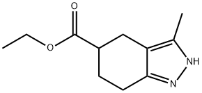 2H-Indazole-5-carboxylic acid, 4,5,6,7-tetrahydro-3-methyl-, ethyl ester Struktur